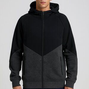 Cougar Sport Performance Black & Grey Fleece Hoodie XL NWT